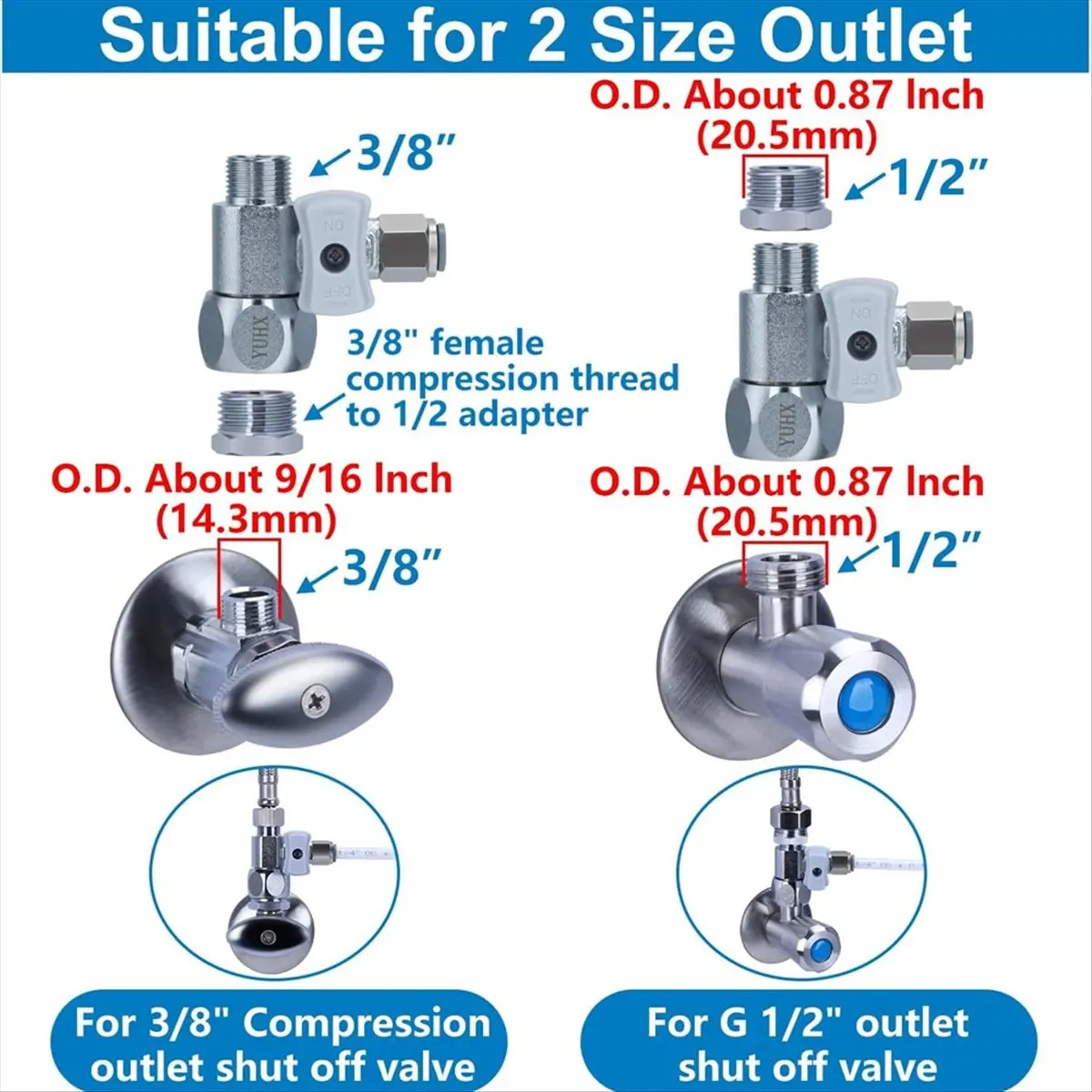 【Promo】10M Refrigerator Water Line Kit Water Supply Pipe Tube and Fridge Connectors Kit with Quick Connect