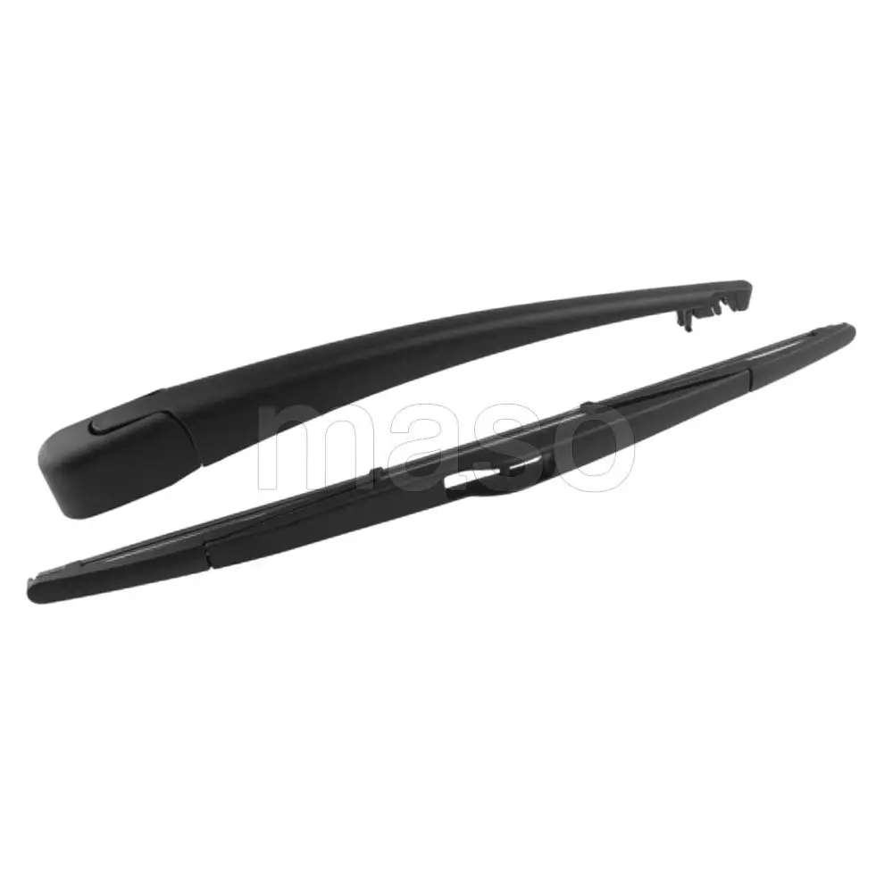 1 Juego de brazo y cuchilla de limpiaparabrisas trasero PBT negro para Mazda 2 2004 2005 2006 2007 Kit de brazo y limpiaparabrisas trasero