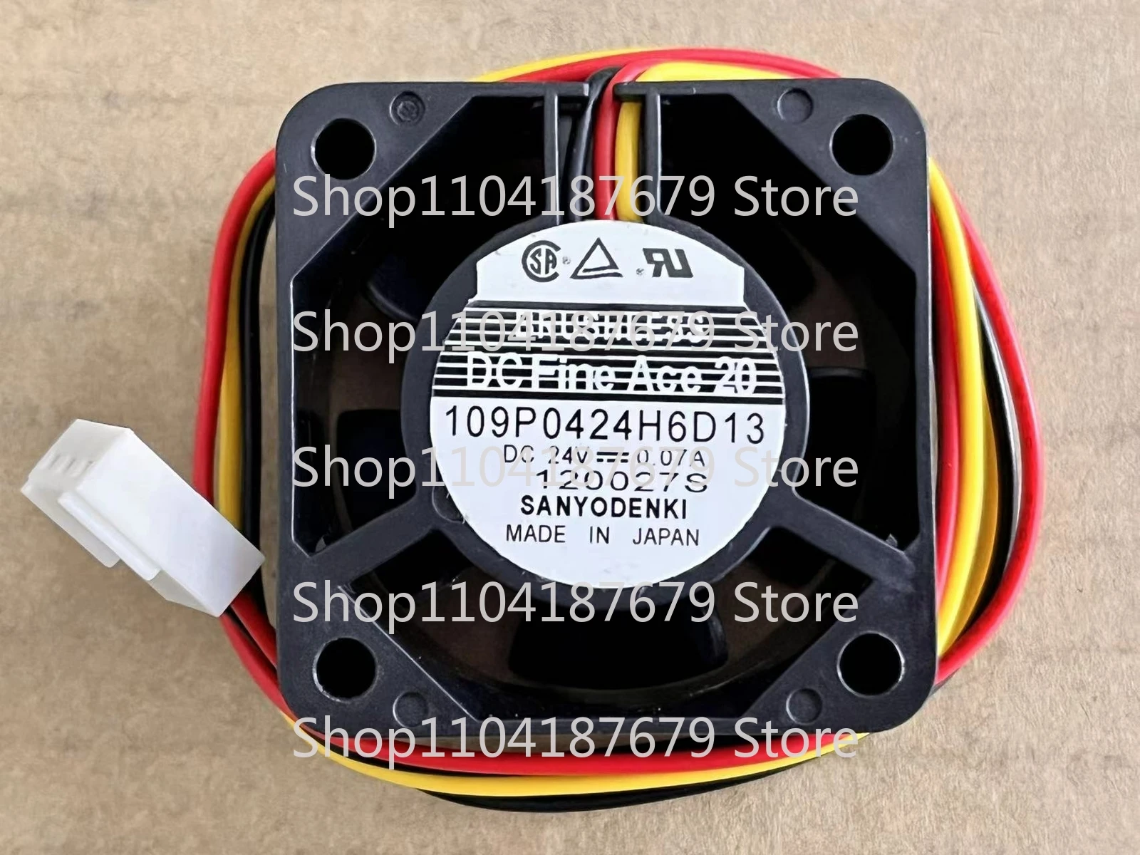1pcs For SANYO Fan 109P0424H6D13 DC 24V 0.07A 40*40*20 4CM 3 pin