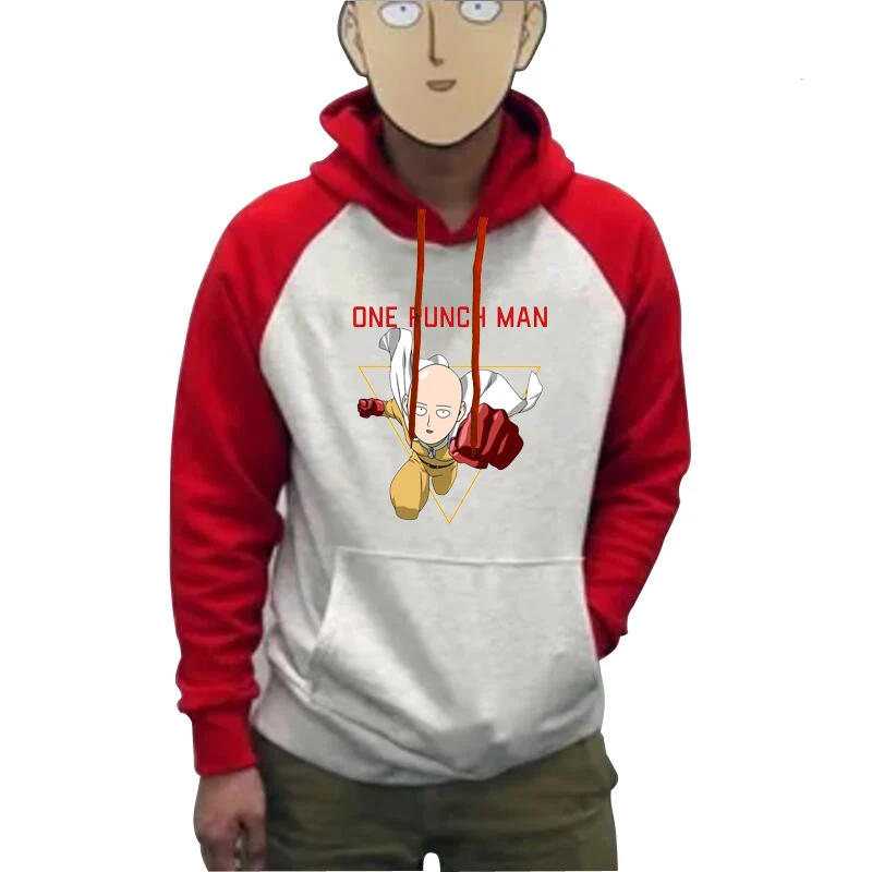 

2023Comic Japanese Anime One Punch Man Hero Saitama Oppai Hoodie Cosplay Costume Hooded Men Women Hoodies Sweatshirts Large Size