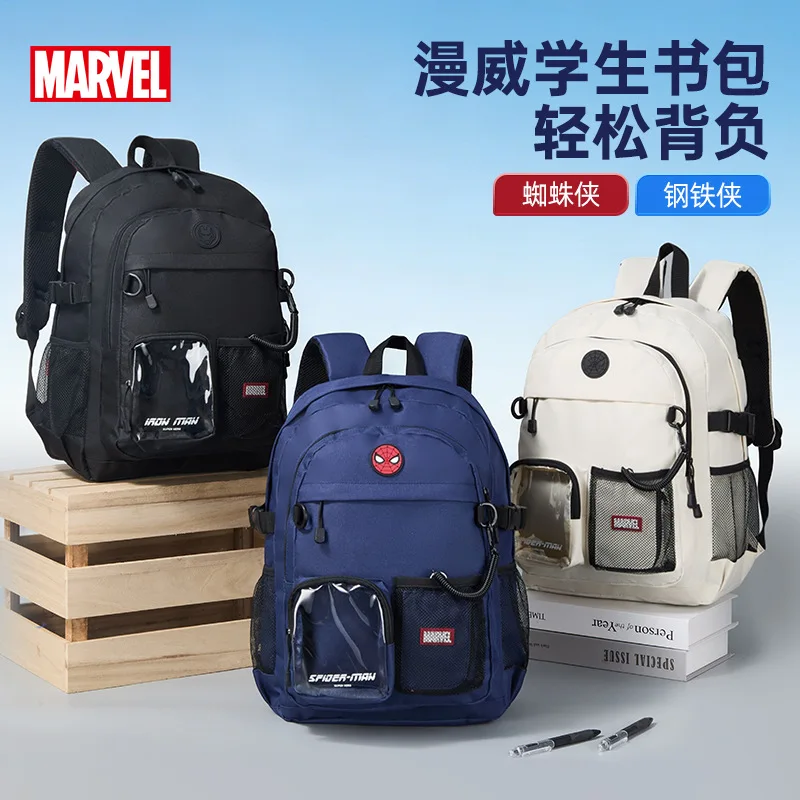 

Marvel Orthopedic School Bag Boy Girl Primary Middle High Student Shoulder Orthopedic Backpack Large Capacity Light Mochilas