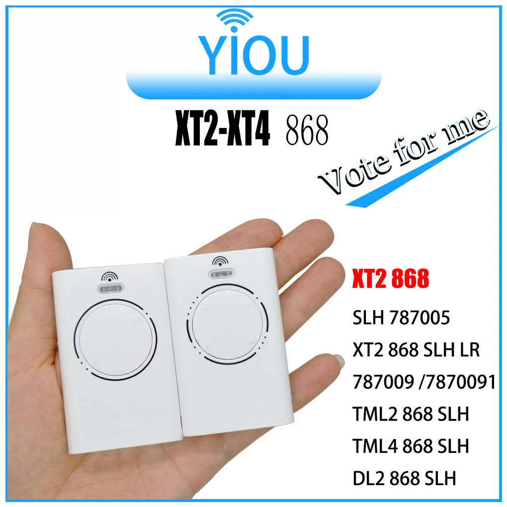 XT2 XT4 868 SLH LR Telecomando per porta garage compatibile con frequenza 868 Mhz XT2 XT4 868 SLH, XT2 XT4 868 SLH LR