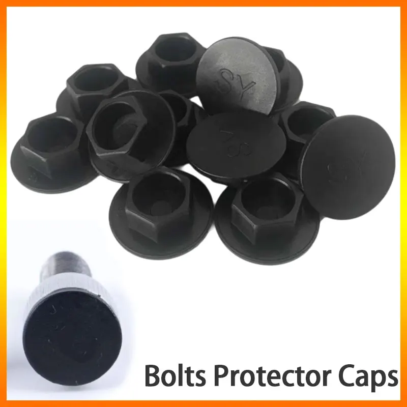 M5 M6 M8 M10 M12 M14 Multi-Size Hex Socket Screw Protector Caps - Dustproof Plastic Cover, Automotive Car Motorcycle Furniture