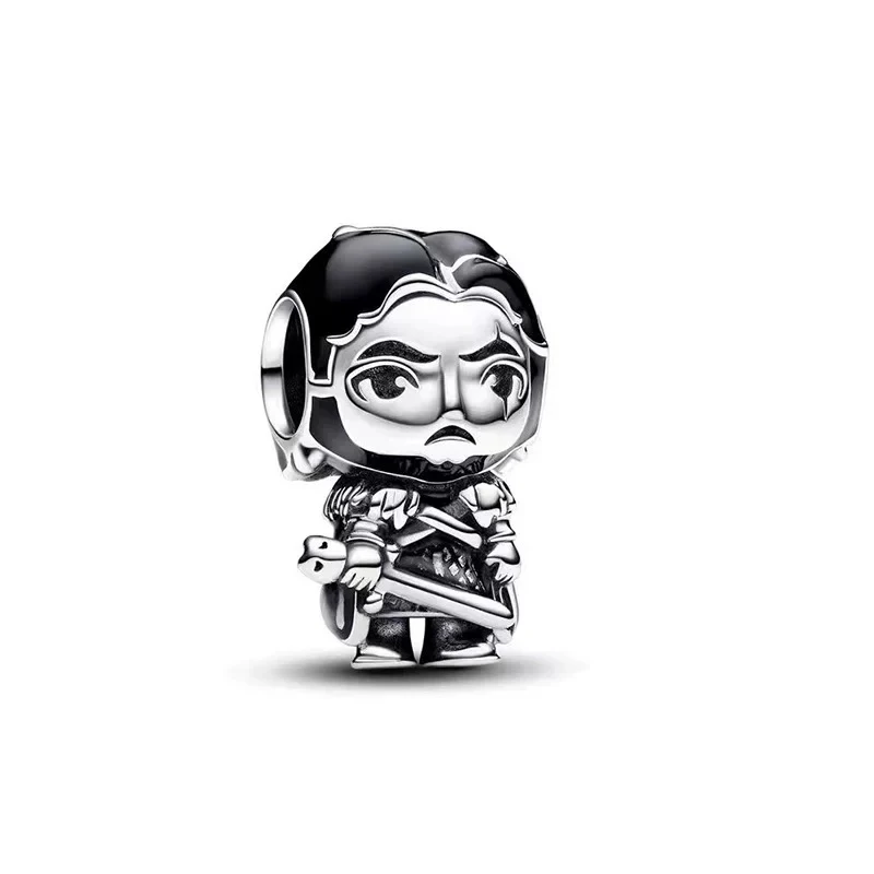 Miniso 2025New رائجة البيع لعبة من عروش خرز تميمة استرخى صالح الأصلي الفضة سوار قلادة حبة Diy بها بنفسك مجوهرات النساء هدية #3