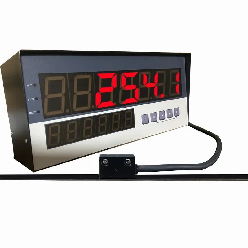 Liquid crystal DRO magneto-optical linear displacement scale sensor position sensor