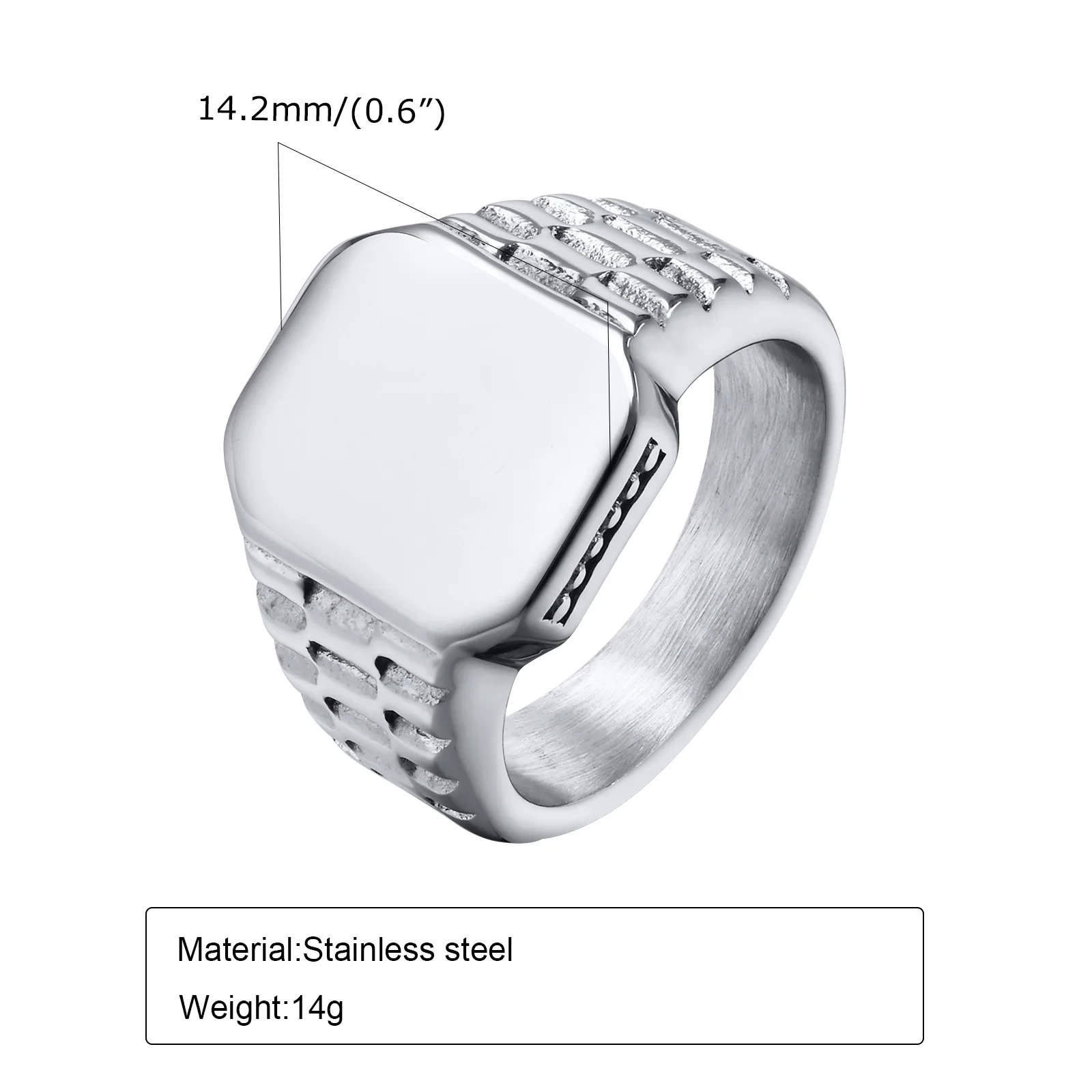 Free Custom 12 Zodiac Signet Rings for Men,Personalized Stainless Steel Finger Birthday Gift to Dad Father Husband Son