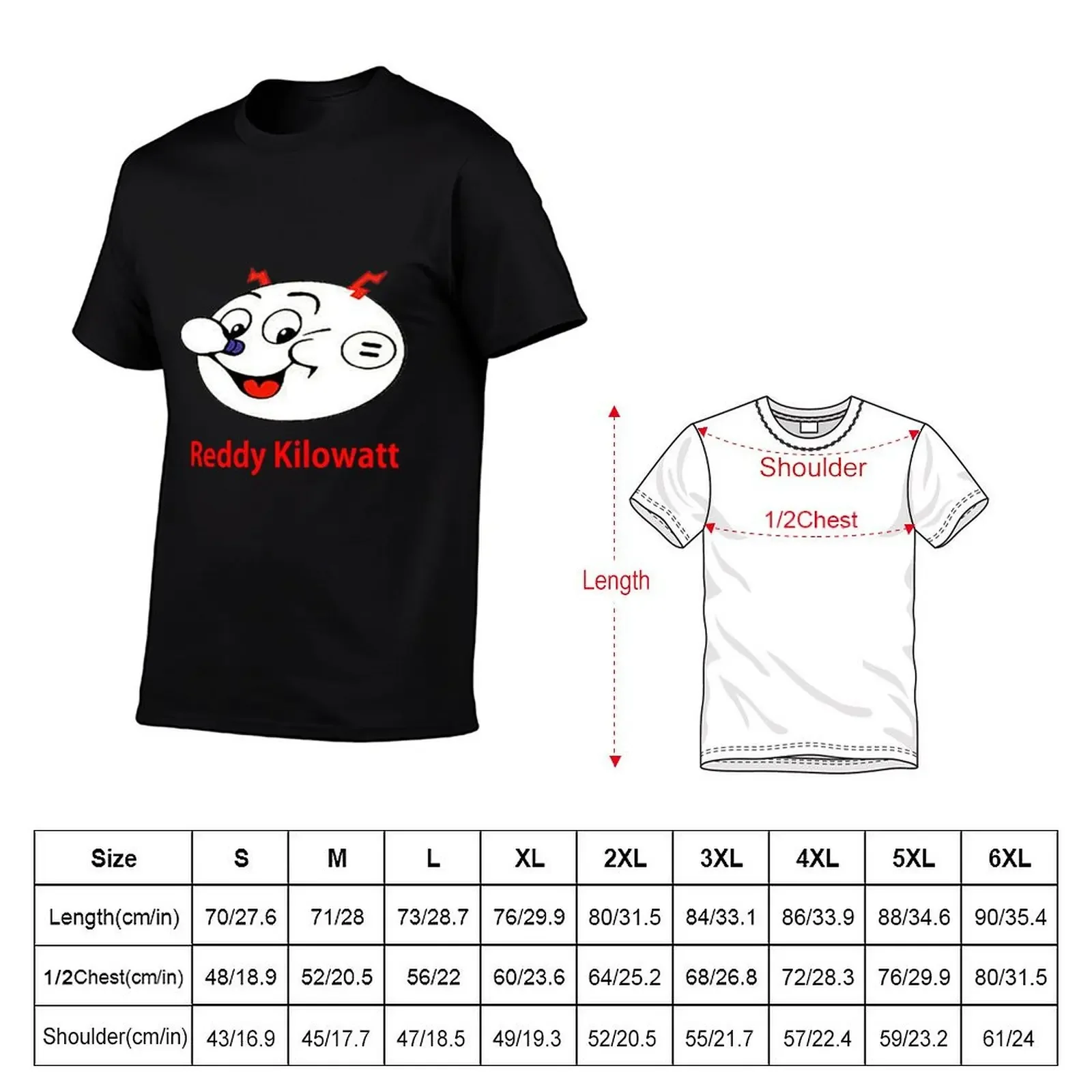 electricity Reddy Kilowatt, Reddy Kilowatt T-Shirt korean fashion vintage anime shirt basketball graphic tees Men's t-shirt