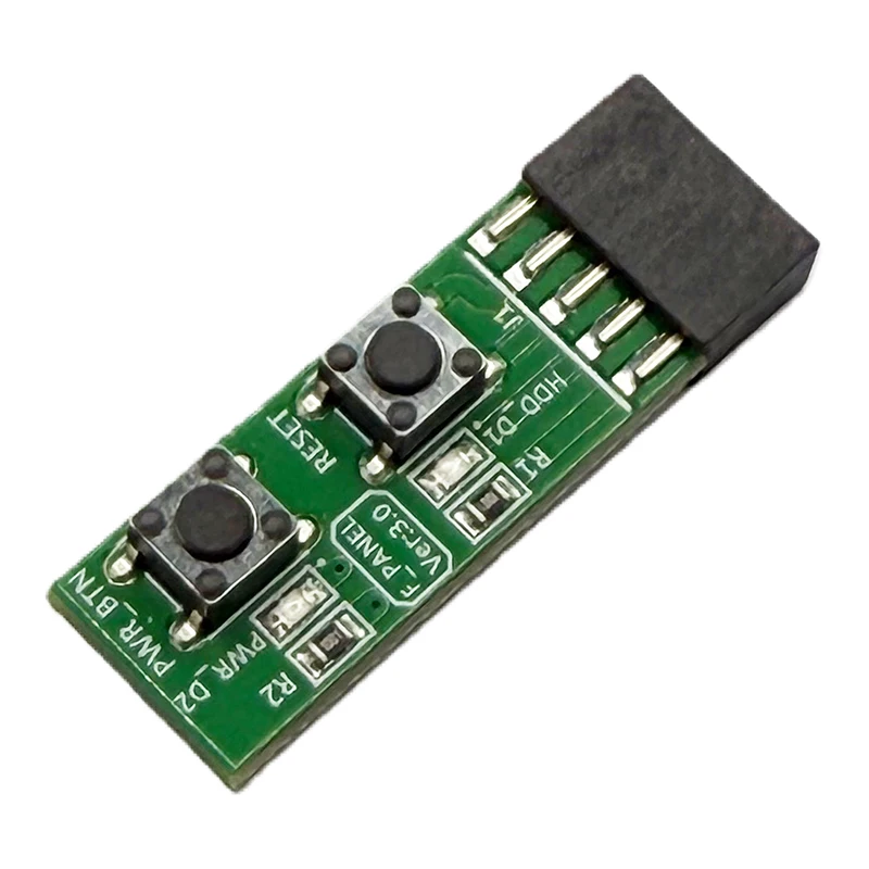 2x5 Pin Reset Power Switches Test Board Adapter For Computer Adapter Connectors Motherboard With 10Pin Resets Button Accessorise