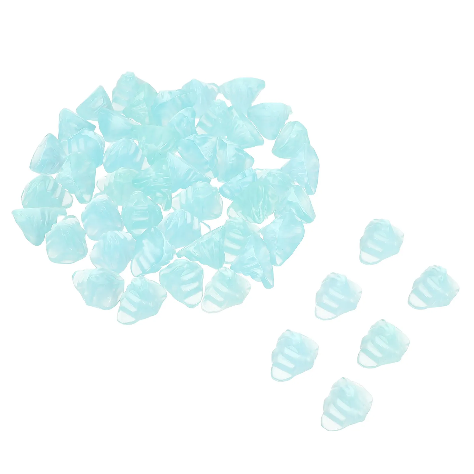50Pcs Mini Resin Iceberg Sculptures Glacier Decorations for Micro Landscape Winter Miniatures Sand Table Scene Accessories
