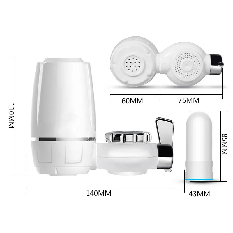 Kitchen Faucet Tap Water Purifier Washable Ceramic Percolator household water purifier Ceramic Activated Carbon Filter element