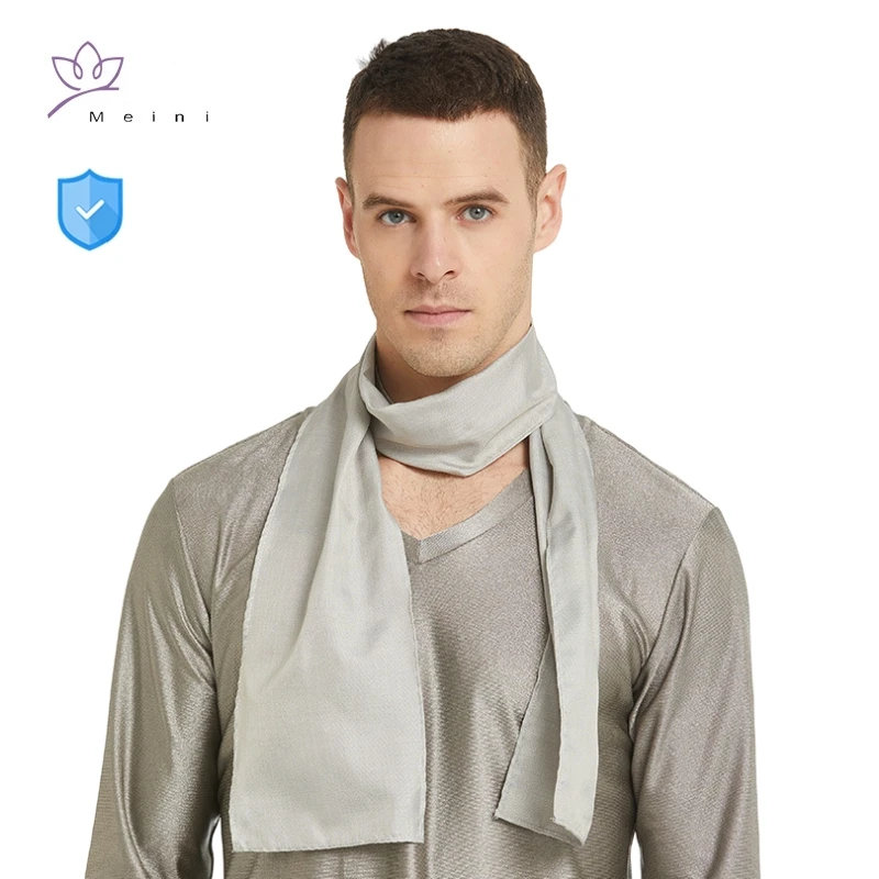 

Genuine electromagnetic radiation protective 50% silver fiber scarf monitoring room,new energy vehicles EMR shielding scarfs