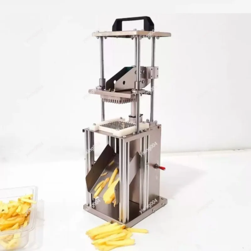 Commercial Electric Strip Cutter, Automatic Vegetable Slicer for Potato Carrot Cucumber