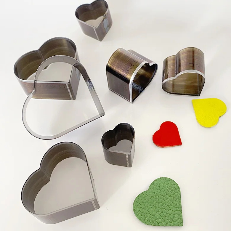 

20 30 40 50mm Leather Cutting Mould Heart Shape High Carbon Steel Hollow Punching Tool Cutting Mould Punching Die Set