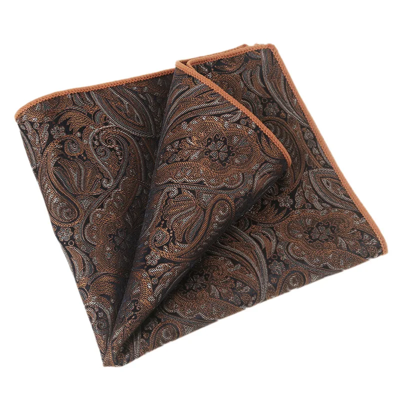 5 pezzi-classico vintage jacquard abito da uomo tasca asciugamano modello jacquard seno affari banchetto di nozze fazzoletto decorativo