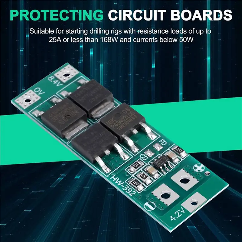 Y47A 4X 2S 20A 7.4V 8.4V 18650 Lithium Battery Protection Board BMS PCB - Li- Standard Version for Power Tools