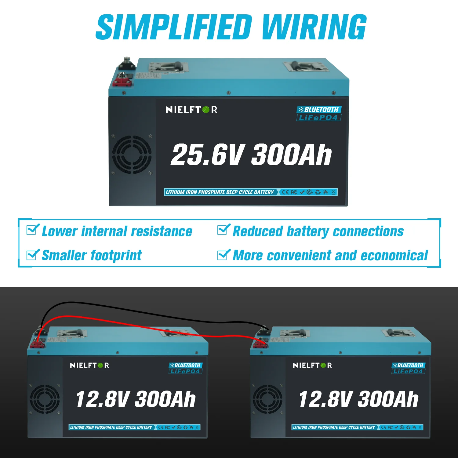 بطارية LiFePO4 24 فولت 300 أمبير 200 أمبير 100 أمبير 12 فولت 48 فولت بطارية ليثيوم حزمة بلوتوث الصف أ خلايا 6000 + دورة للطاقة الشمسية RV EU Stock #3