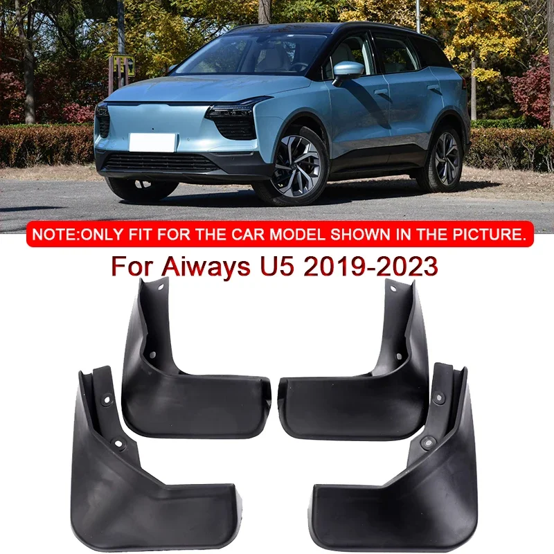 

Fit For Aiways U5 2019-2023 Car Styling ABS Car Mud Flaps Splash Guard Mudguards MudFlaps Front Rear Fender Auto Accessories