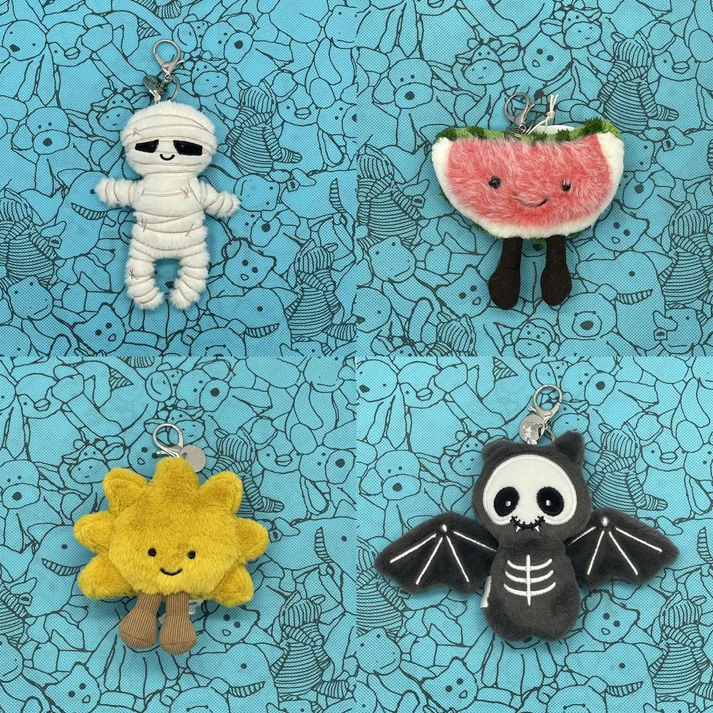 Marshmallow-Anhänger, Kirsch-Plüsch-Schlüsselanhänger, Barcelona-Bär-Plüsch-Schlüsselanhänger, Plüschtier der Erdnuss-Serie, Rucksack-Anhänger, Halloween-Geschenk – Detail 1