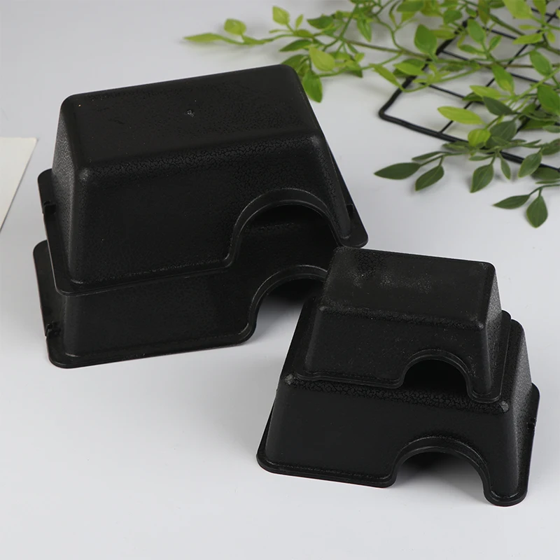 Nueva Caja de Escondite para Reptiles, Refugio para Animales Pequeños, Recinto para Reptiles, Cueva de Ventilación Negra para Gecko, Serpiente, Araña, Lagarto, Insecto