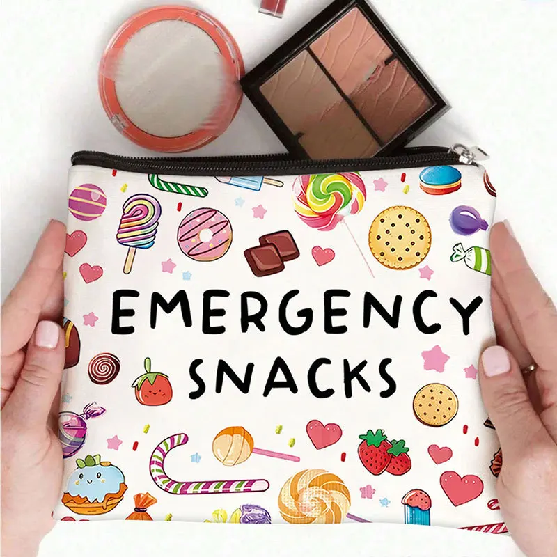 

Cute Ladies' Multifunctional Zipper Bag Jewelry Storage Bag Travel Cosmetics Storage Bag Nail Tool Storage Pouch