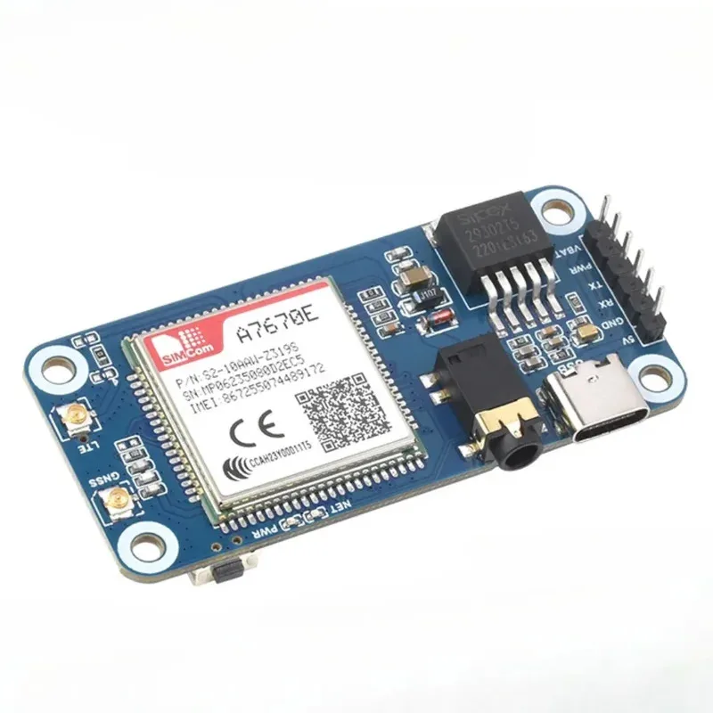 

Cat-1/GSM/GPRS/GNSS Expansion Board A7670E Supports LTE Cat-1/2G Networks
