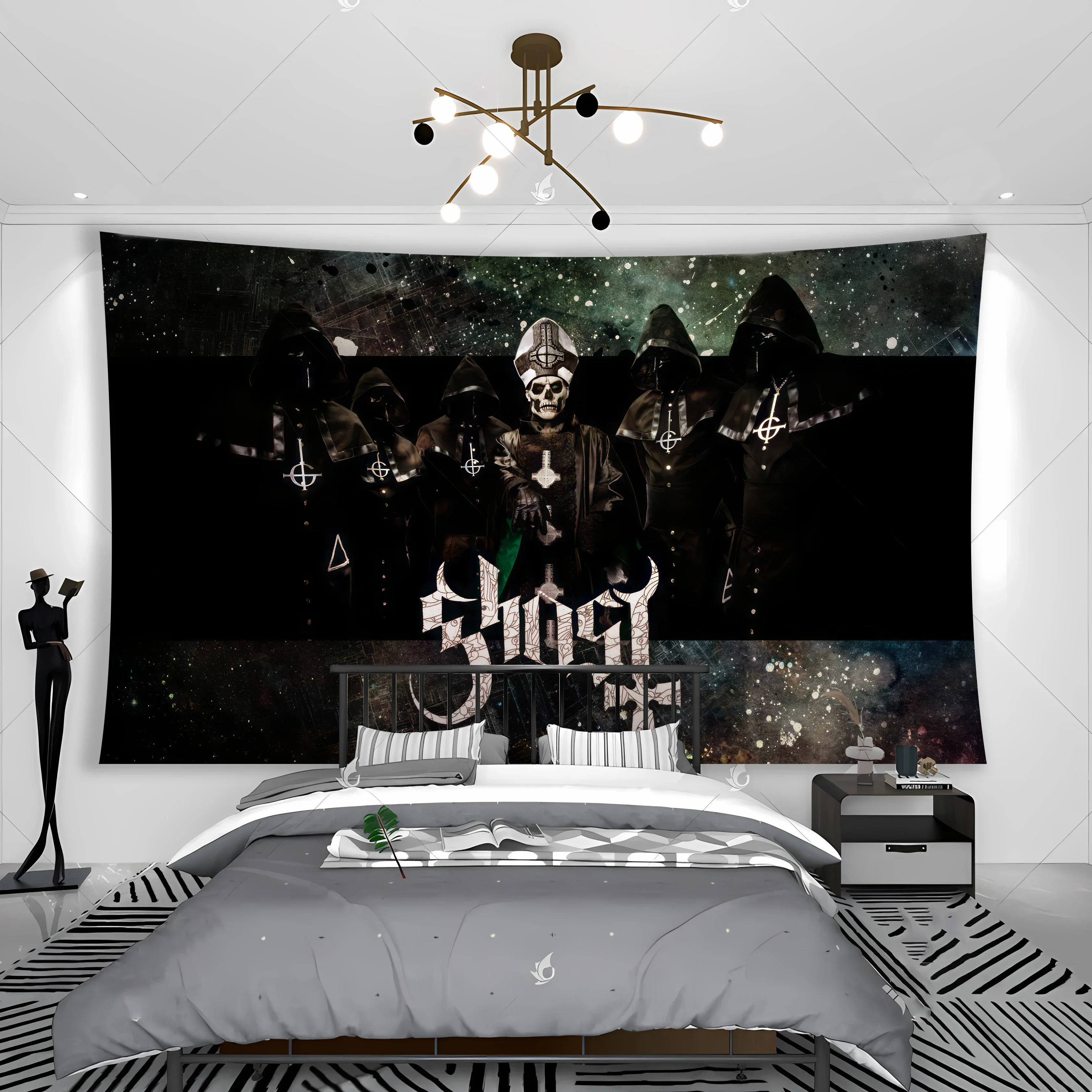 The Ghosts Band Rock Tapestry Bedroom Home Towel Hanging Music Printed Travel Room Blanket Colored Bedspread Yoga Art Decoration