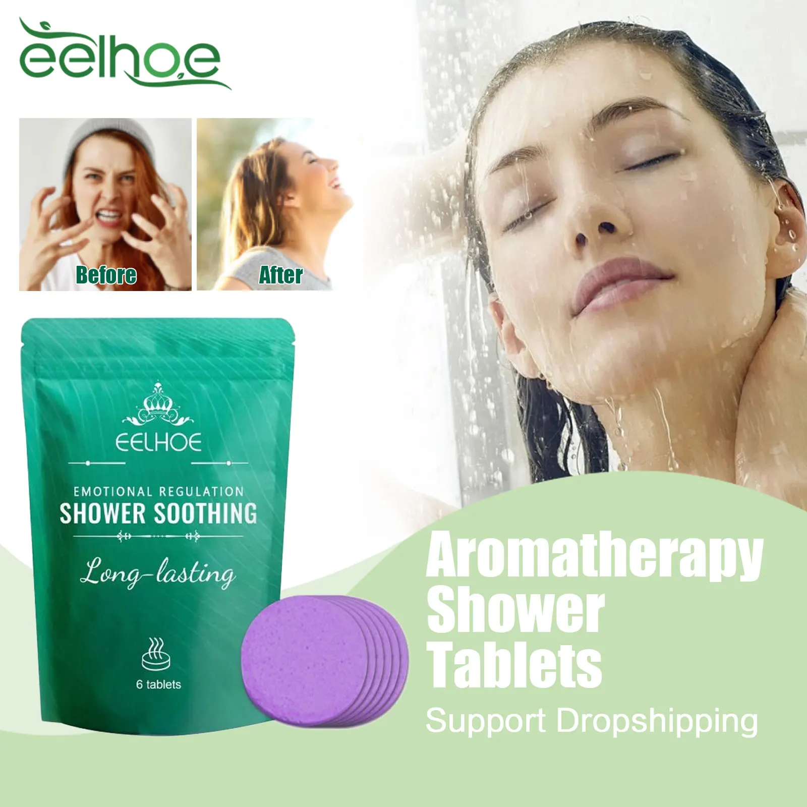 

Shower Steamers Aromatherapy Tablets Long Lasting Fragrance Essential Oil Bath Tablets Stress Relief Relax Body Spa Bath Bombs