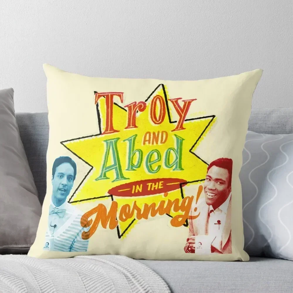 Troy and Abed in the Morning! Throw Pillow covers for pillows Cushion Cover Set christmas decorations for home 2025 pillow