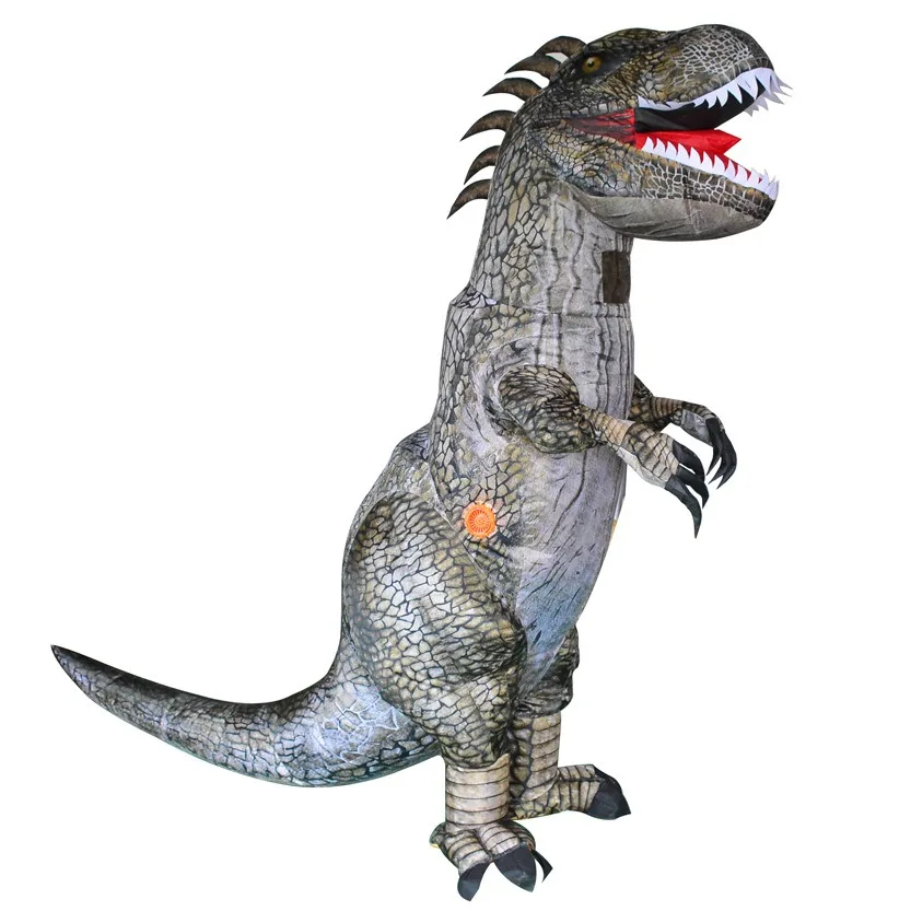 Dmuchany kostium dinozaura dla dorosłych na Halloween, rozmiar 150-190 cm, na występy sceniczne, bal maskowy, cosplay, strój dinozaura.