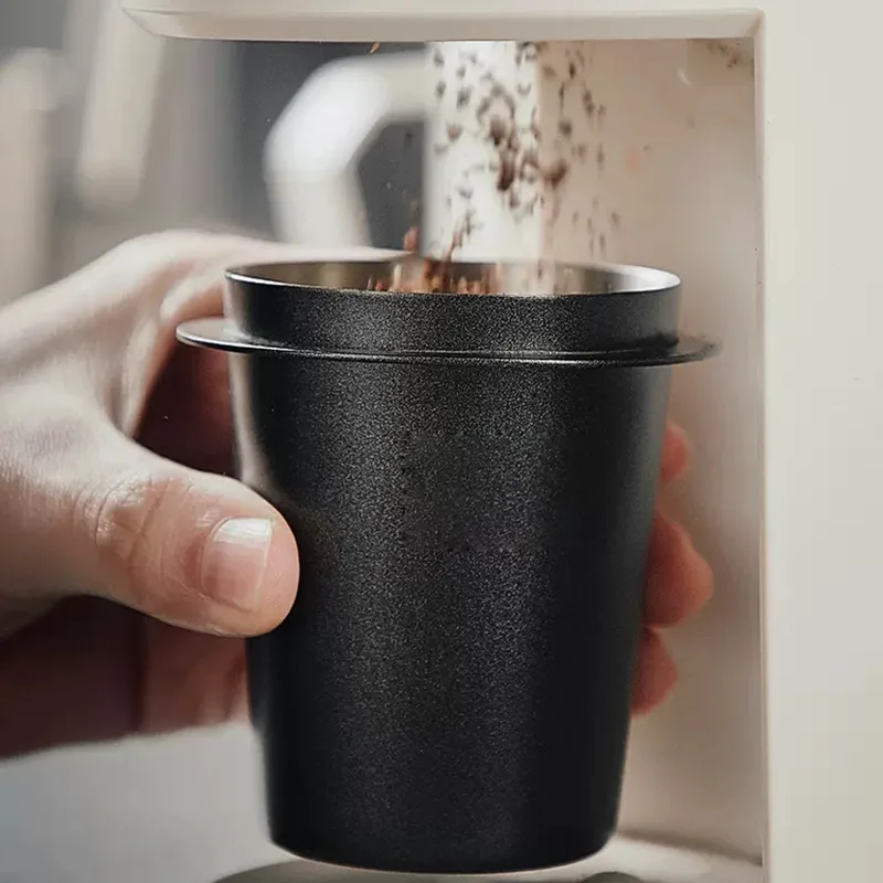 58/53/51mm Coffee Dosing Cup Sniffing Mug for Espresso Machine Wear Resistant Stainless Steel Coffee Dosing Cup Coffee Tool