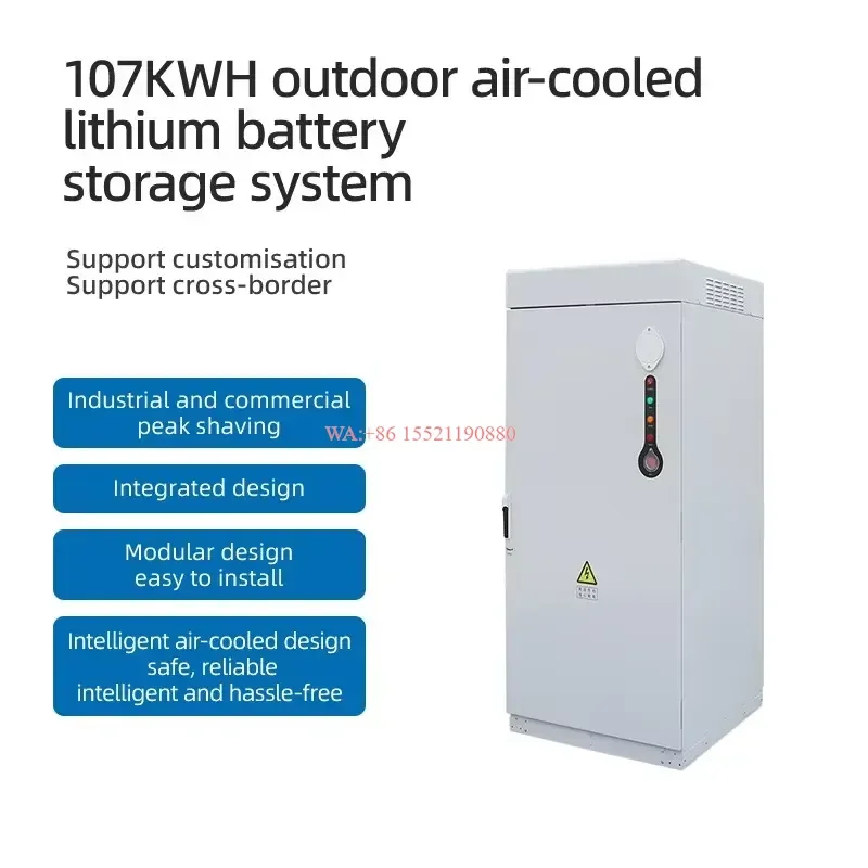WMWMNU Factory Price Air Cooling 107kWh 200KWH 261kWh Outdoor Commercial Energy Storage Cabinet LiFePO4 Battery Solar PV BESS