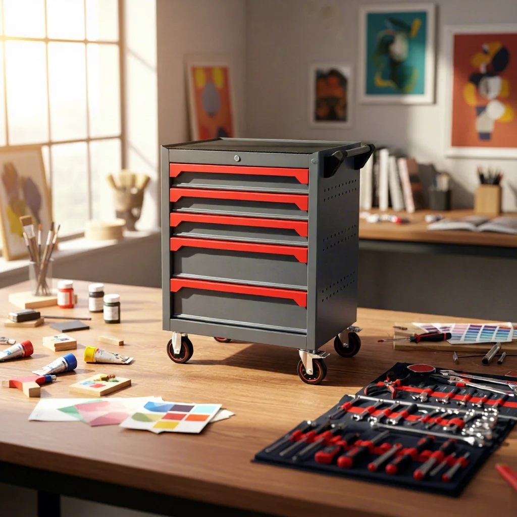 

Горячая распродажа: Многофункциональный инструментальный ящик с настраиваемыми отделениями, сверхпрочный стальной, съемный, для мастерской