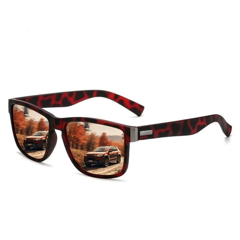 أزياء خمر نمط مربع النظارات الشمسية الرجال النساء الصيد القيادة رجل العلامة التجارية الفاخرة مصمم نظارات شمسية UV400 نظارات ﻿