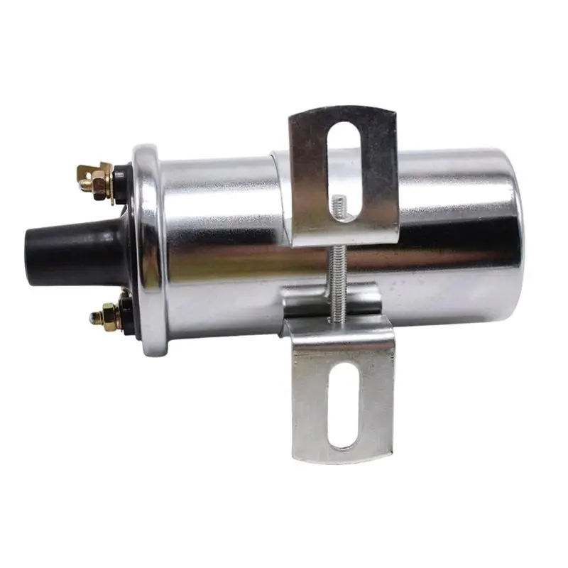 A20K-12V High Output Ignition Coil 60K Volts Canister Chrome With Ballast Resistor 1.8 Ohms HRC0033-CH 60000V Reinforced - view 5