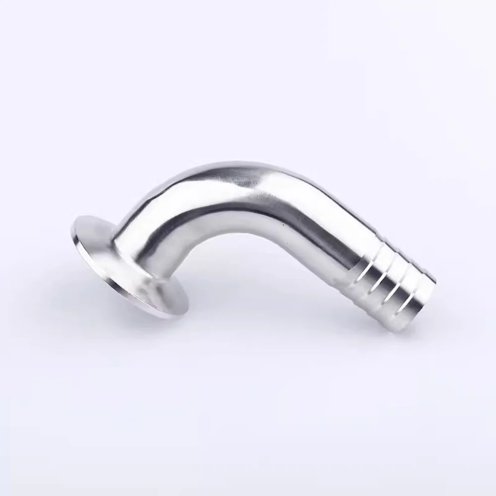 

Tri Clamp 1.5"(38mm) OD 50.5mm Ferrule 90 Degree Elbow SS304 Sanitary Hose Barb Pipe Fitting