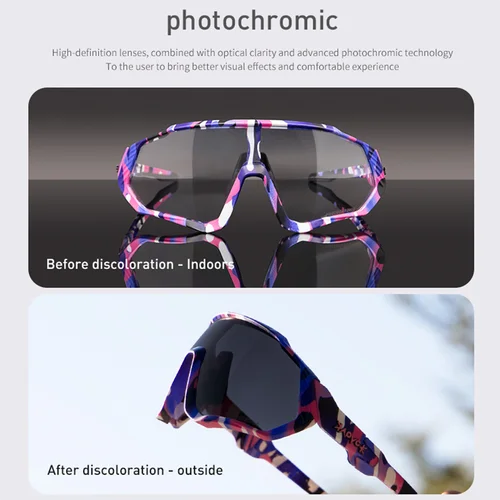 Imagen 2 del producto Kapvoe, gafas fotocromáticas deportivas para Ciclismo para hombres y mujeres, gafas para bicicleta de montaña y carretera, gafas de sol para Ciclismo