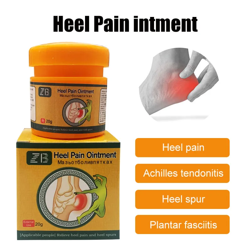 ZB Heel Pain Relief Cream Foot Bone Spurs Herbal Ointment Toe Finger Joint Bunion Treating Achilles Tendonitis Fasciitis