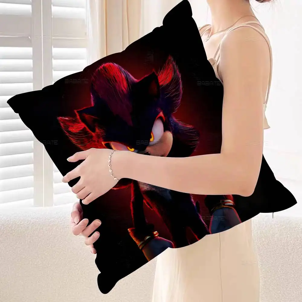 Cartoon Game S-SoNiC-C R-RuMbLe-E Pillow Cushion Cover Pillowcase Living Room Sofa Home Decor Customized - view 5