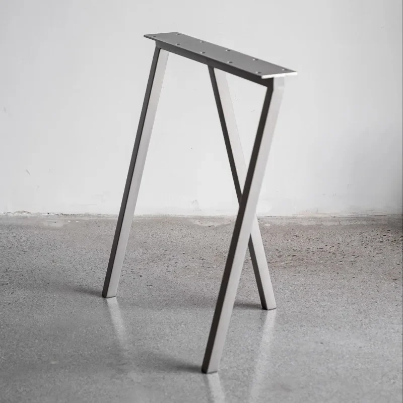 Stainless Steel Furniture Legs Brushed Metal Heavy Duty Desk Supports Table Chair Leg Table Feet Home Decor Furniture Stand
