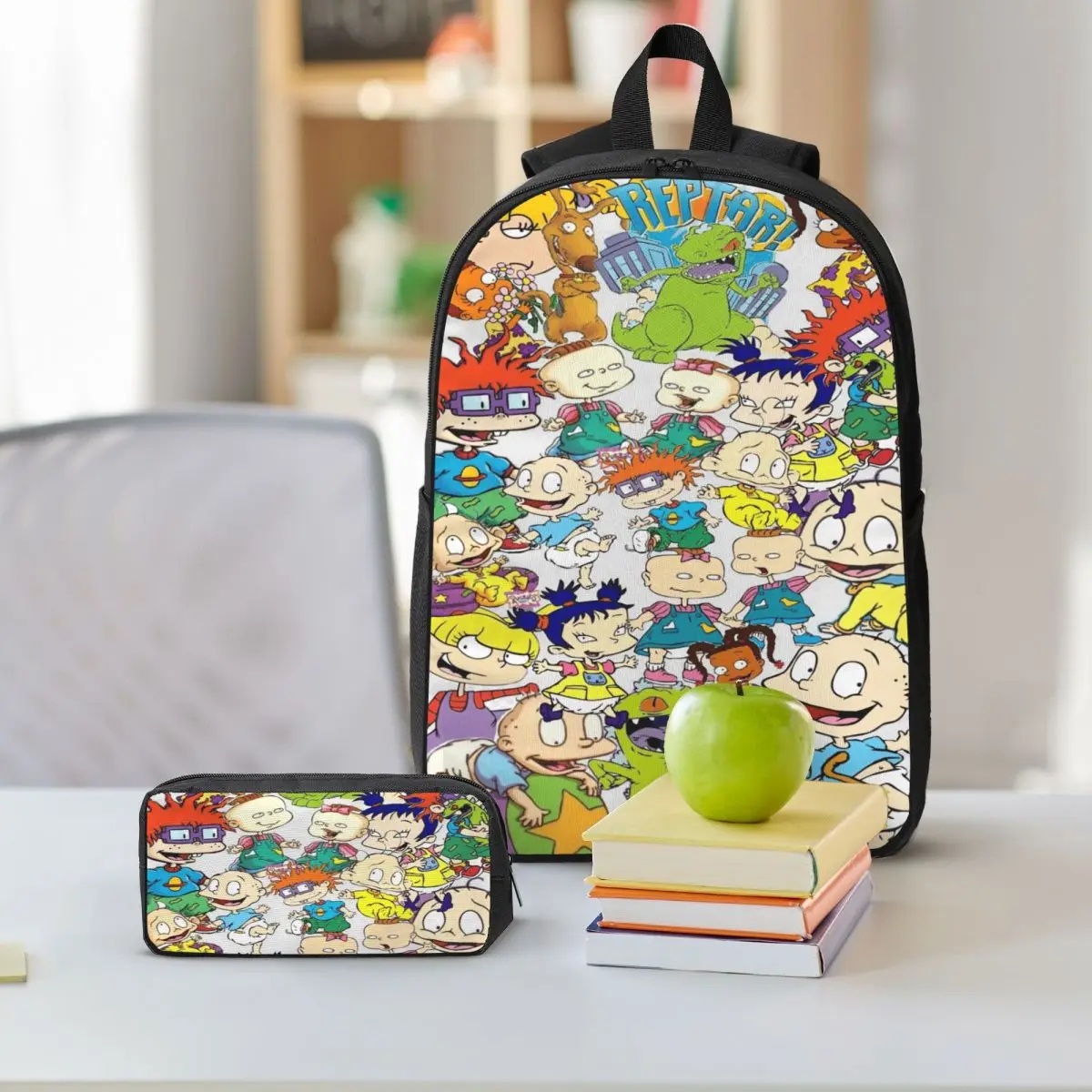 Rugrates Chuckie Finster Anime Kids Rugzak Lunchbox Pennenbakjes voor Jongens Meisjes Kleuterschool Rugzakken Schooltas Boekentas Set