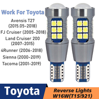 2pcs LED Reverse Light Blub Backup Lamp Canbus W16W T15 For Toyota Avensis T27 FJ Cruiser Land Cruiser 200 4Runner Sienna Tacoma