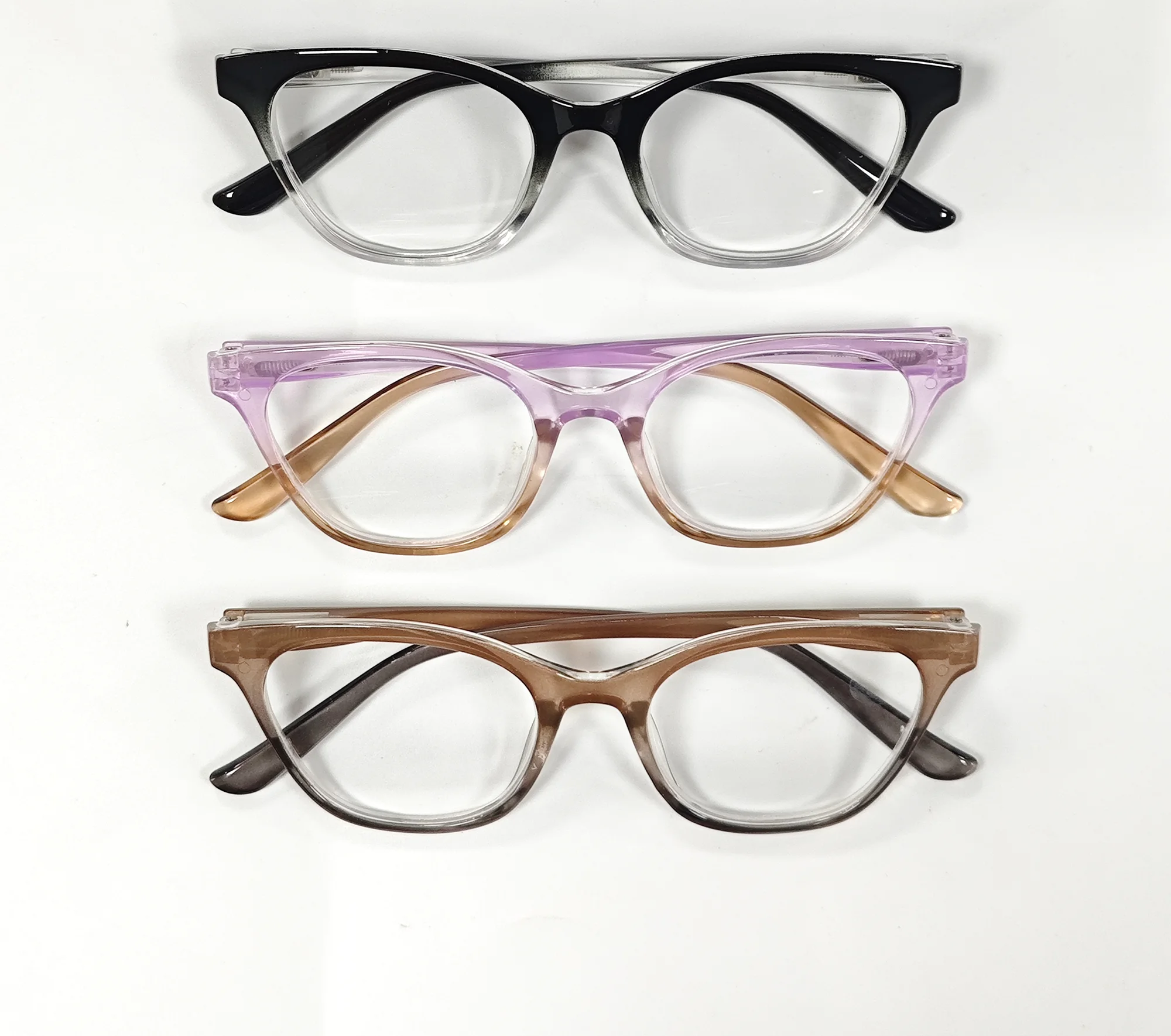 3 قطع من نظارات القراءة الكلاسيكية تحجب الضوء الأزرق لقارئ الموضة بمفصلات زنبركية مع نظارات مطبوعة بنمط