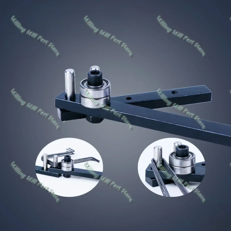 Manual Bending Machine Steel Bar Benders Braided Basket Anchor Hook Iron Steel Copper Bar Light Bracket Manual Bending Tool