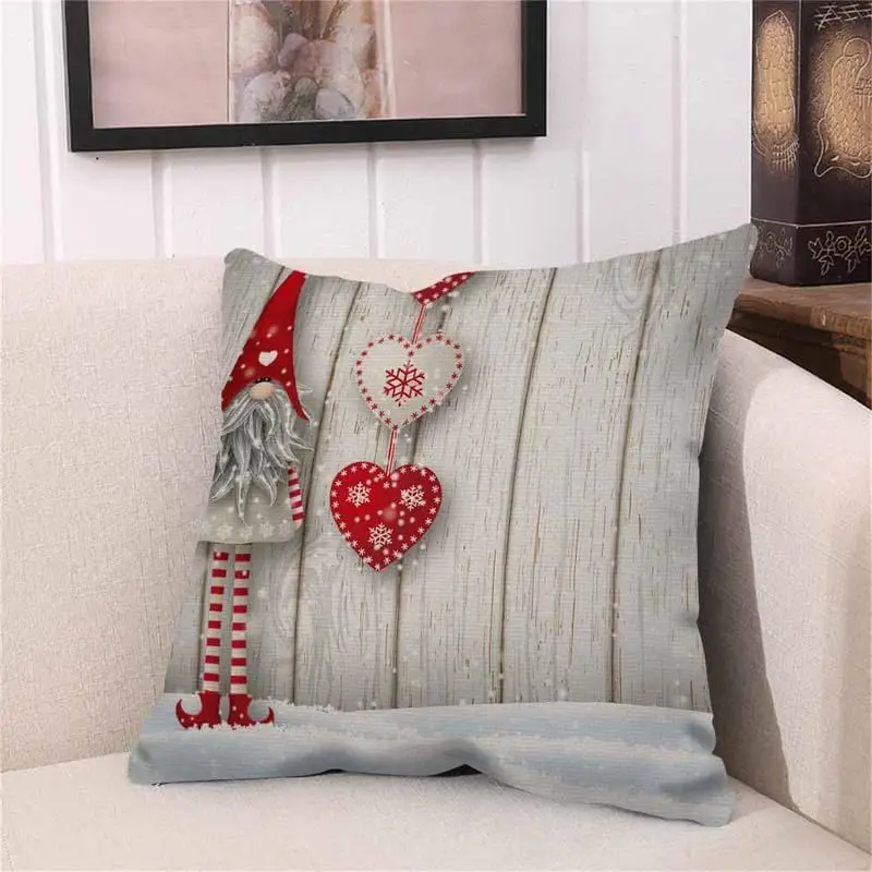 Throw Pillow Covers Nisser in Norway and Denmark Tomtar Sweden Tonttu Finnish Scandinavian Folklore Elves Nordic Christmas Pillo