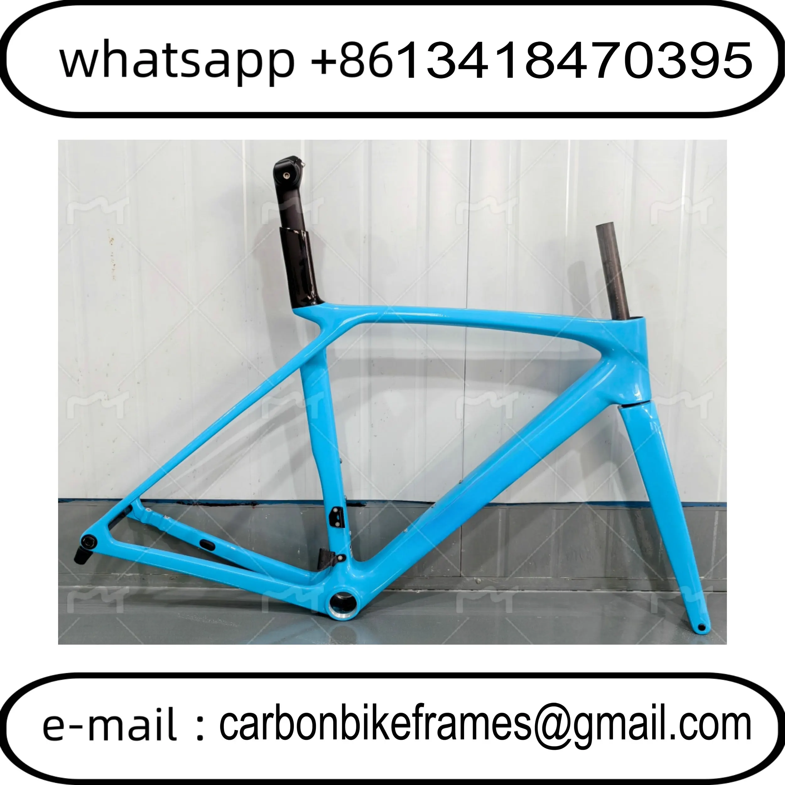 

2025 SLR GEN8 Road Carbon Frame Blue T1000 Speed Bike Frames Disc Brake Racing Bicycle Frameset+Handlebar T47 Custom Logo DPD