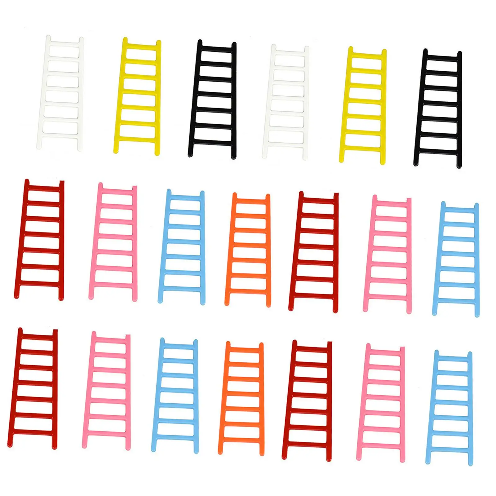 

3-6pack 20 Pieces 1:12 Dollhouse Ladder Mini Step Ladder Fairy Garden