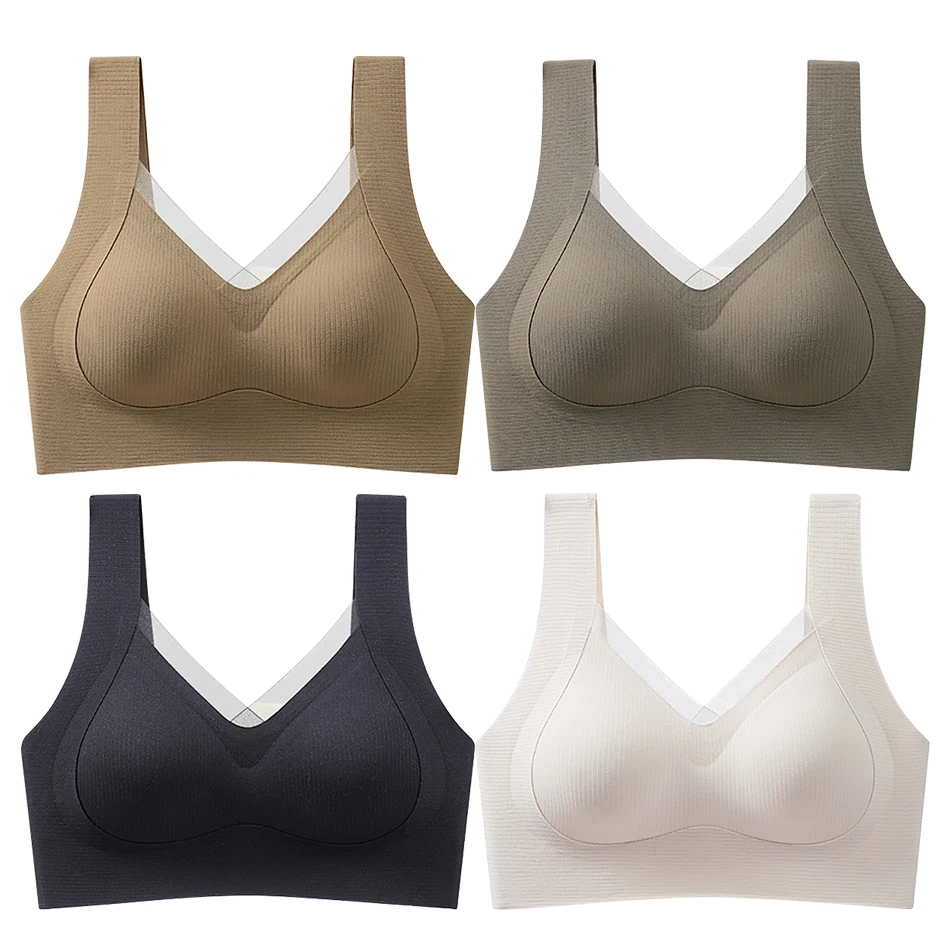 Premium Antigravity Seamless Mesh Bras with No Underwire for Ultimate Support and Comfort Designed for Smooth and Gathered Look