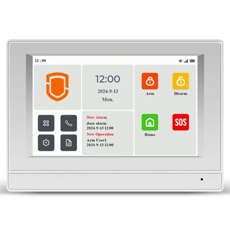 Wolf-Guard 7-inch  Full-color  IPS Display  WiFi+4G GSM SMS  Smart Life  Wireless Home  Burglar Security Alarm System