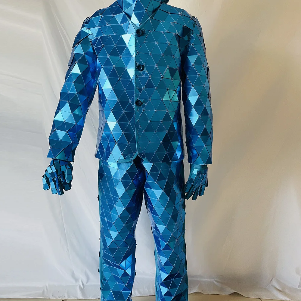 상 kostüm damen มือเย็บกระจก Man เครื่องแต่งกายหรูหรา Show Party ชุดเวทีเต้นรําชุดเครื่องแต่งกายฮาโลวีนเครื่องแต่งกายปีใหม่