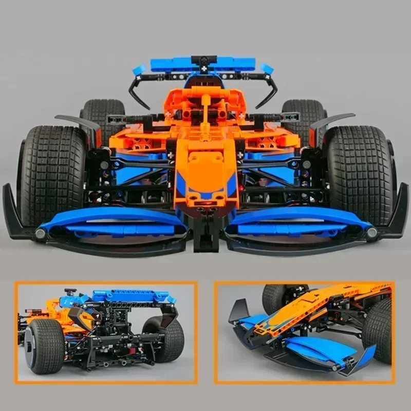 F1 1:8 1432 pçs técnico 42141 w14 f1 cidade velocidade carro de corrida blocos de construção tijolos famoso esporte veículo modelo conjuntos montagem brinquedos